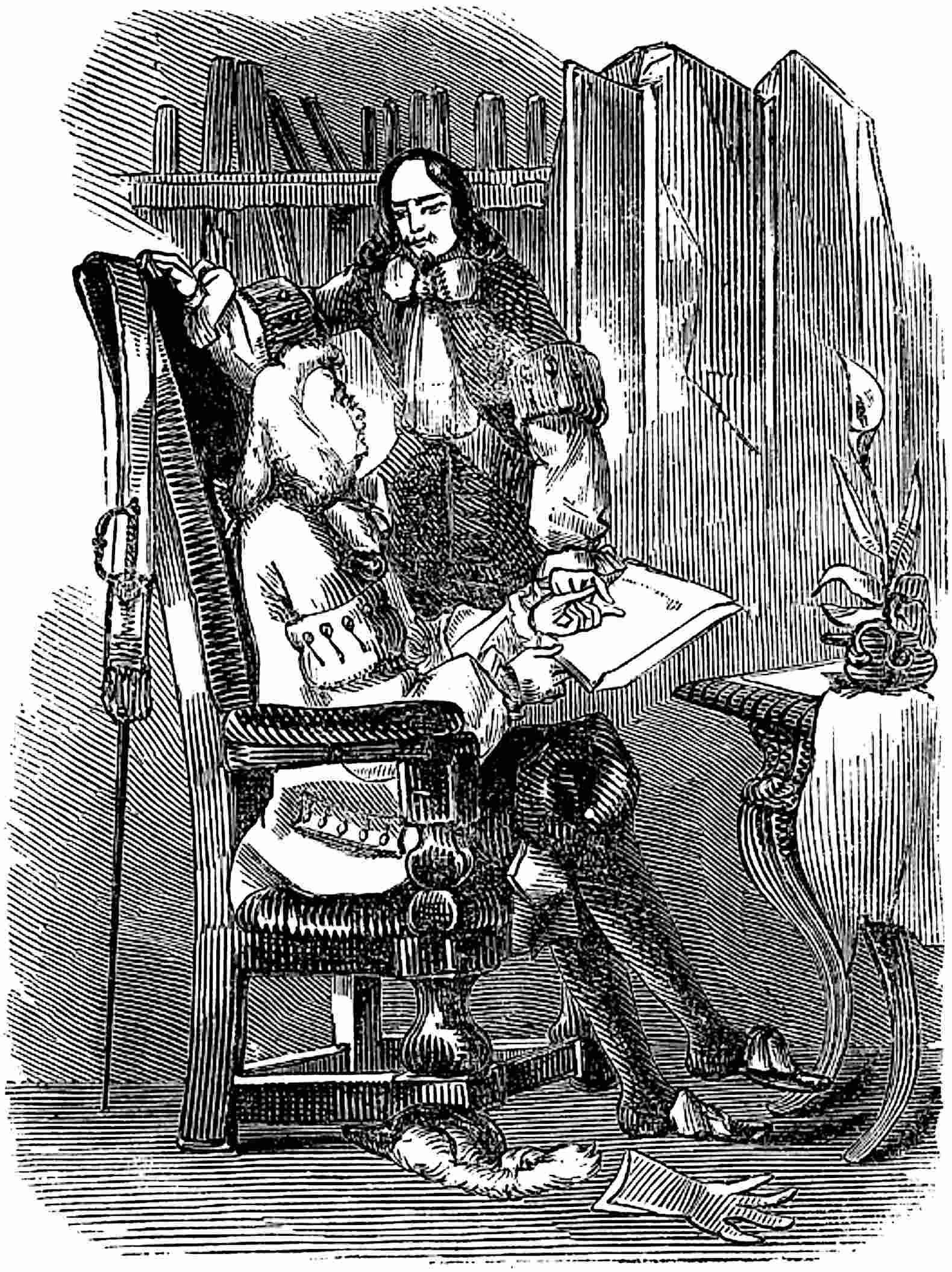 Mr. Bevan informs Sir George     Crofton of the events in the church.