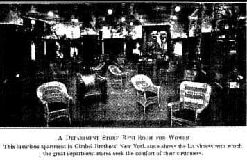 A DEPARTMENT STORE REST-ROOM FOR WOMEN A DEPARTMENT STORE REST-ROOM FOR WOMEN