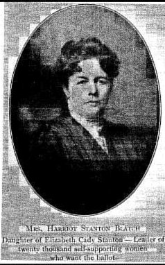 MRS. HARRIOT STANTON BLATCH MRS. HARRIOT STANTON BLATCH