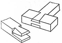 Fig. 47.—Bevelled Dovetailed     Half Lap.