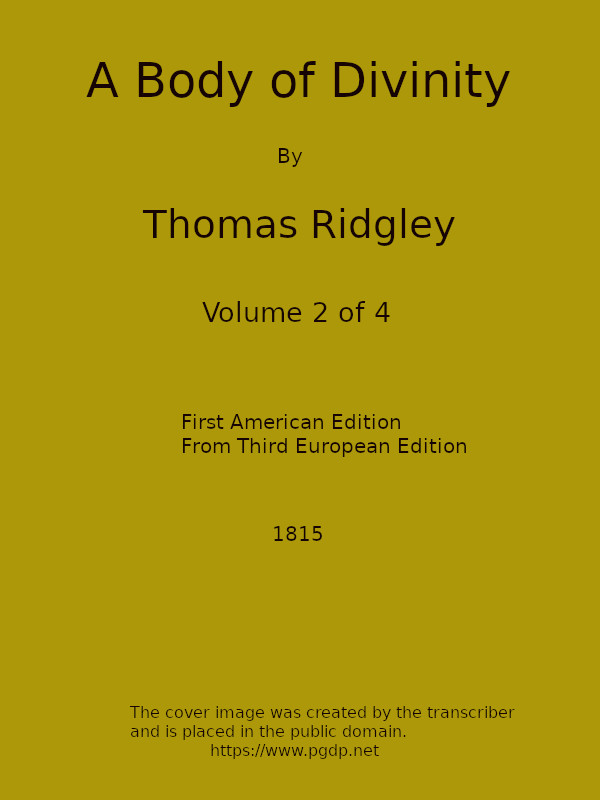 A Body of Divinity, Vol. 2 of 4