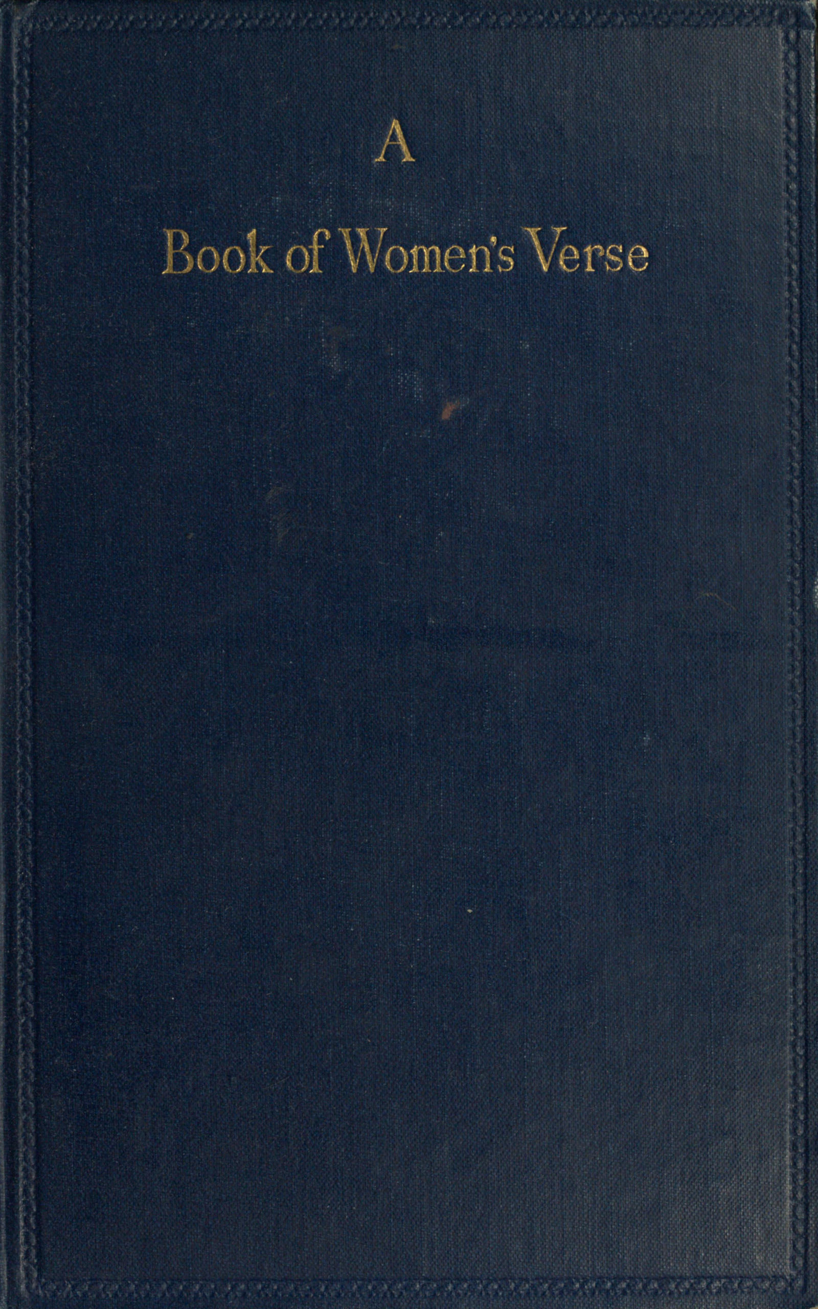 A Book of Women’s Verse