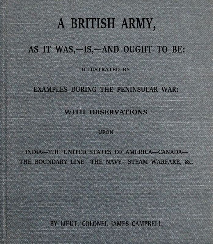 a British Army, as it was, is, and ought to be