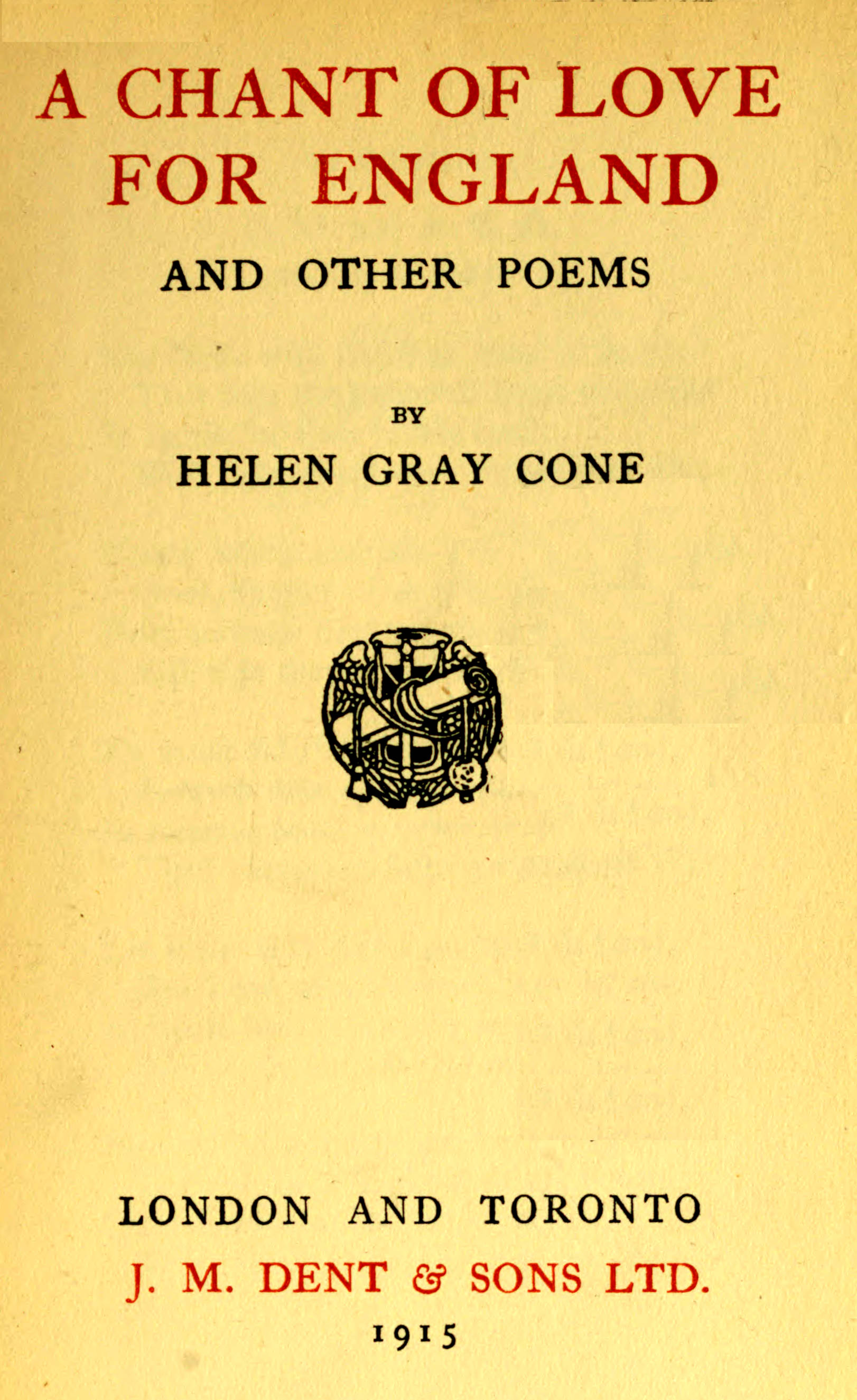 A chant of love for england