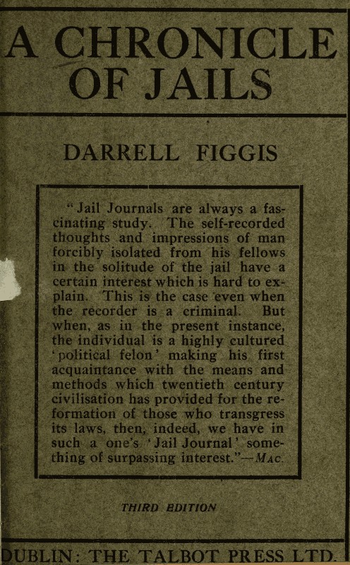 A Chronicle Of Jails, by Figgis, Darrell