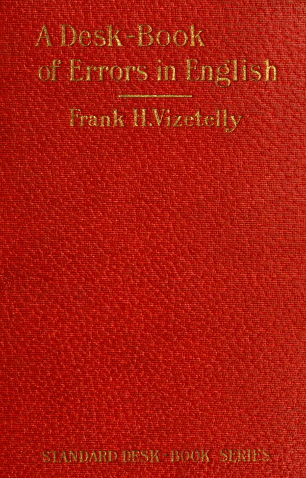 A Desk-Book of Errors in English
