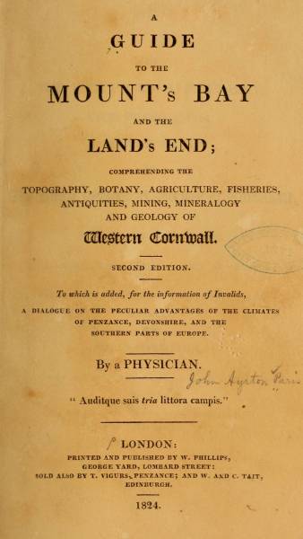 A Guide to Mount's Bay and the Lands End