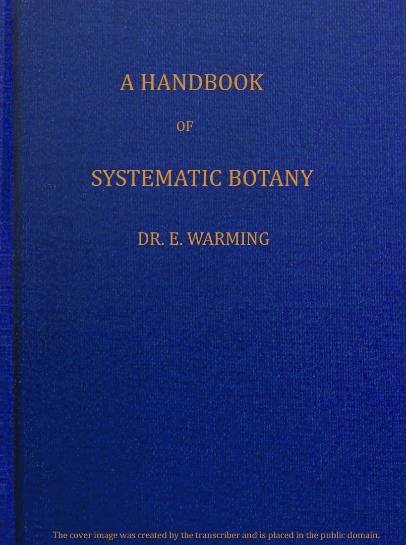 A Handbook of Systematic Botany