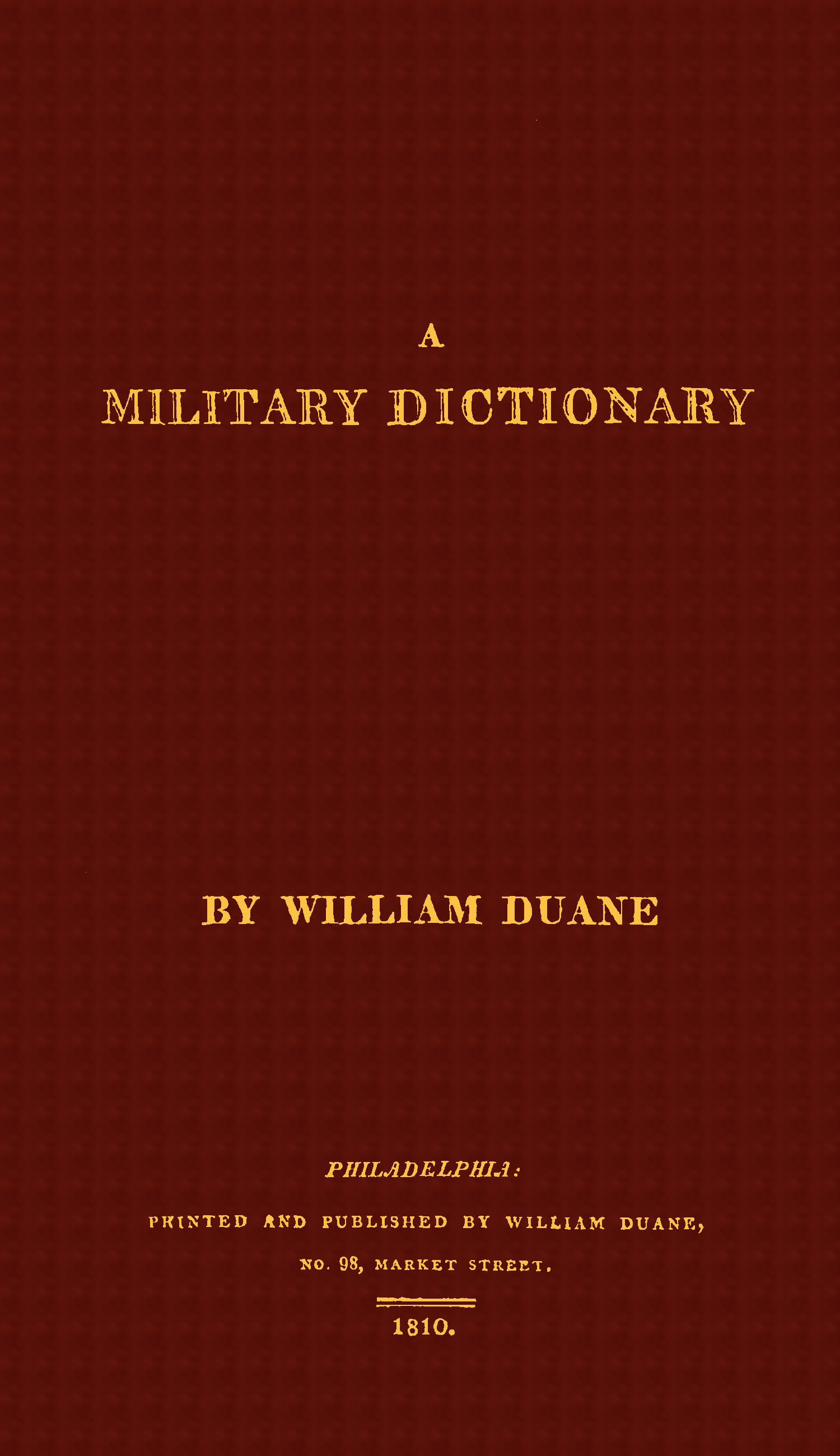 A Military Dictionary