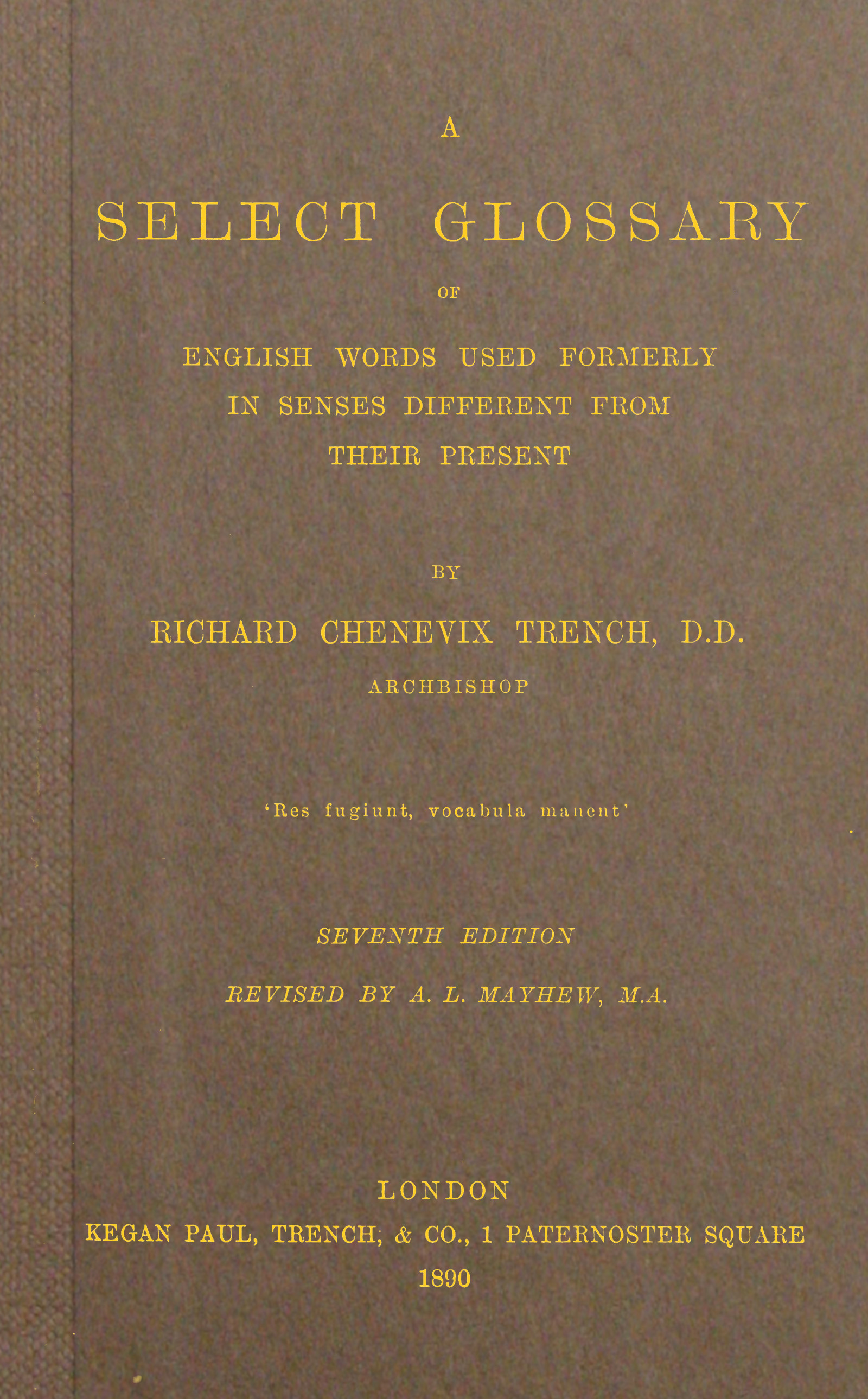 A Select Glossary