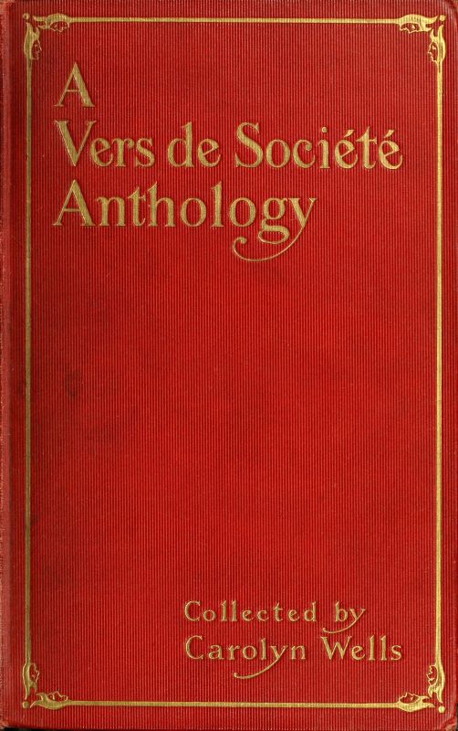 A Vers de Société Anthology, edited