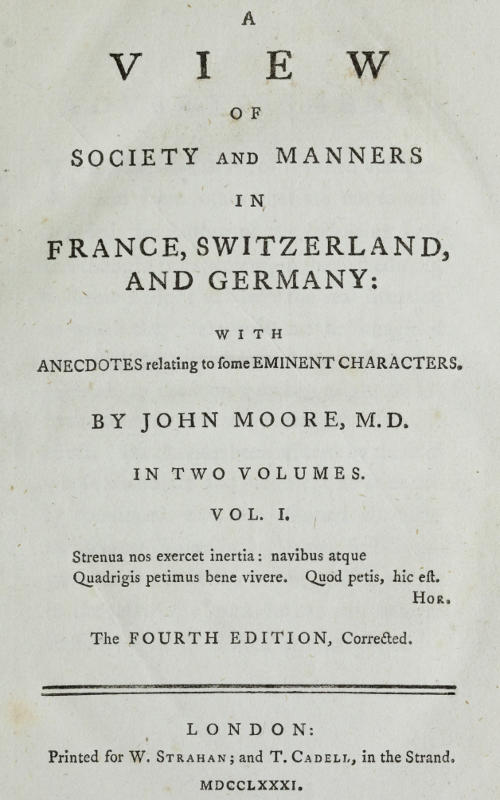 A View of Society and Manners in France, Switzerland, and Germany, Volume I (of 2)