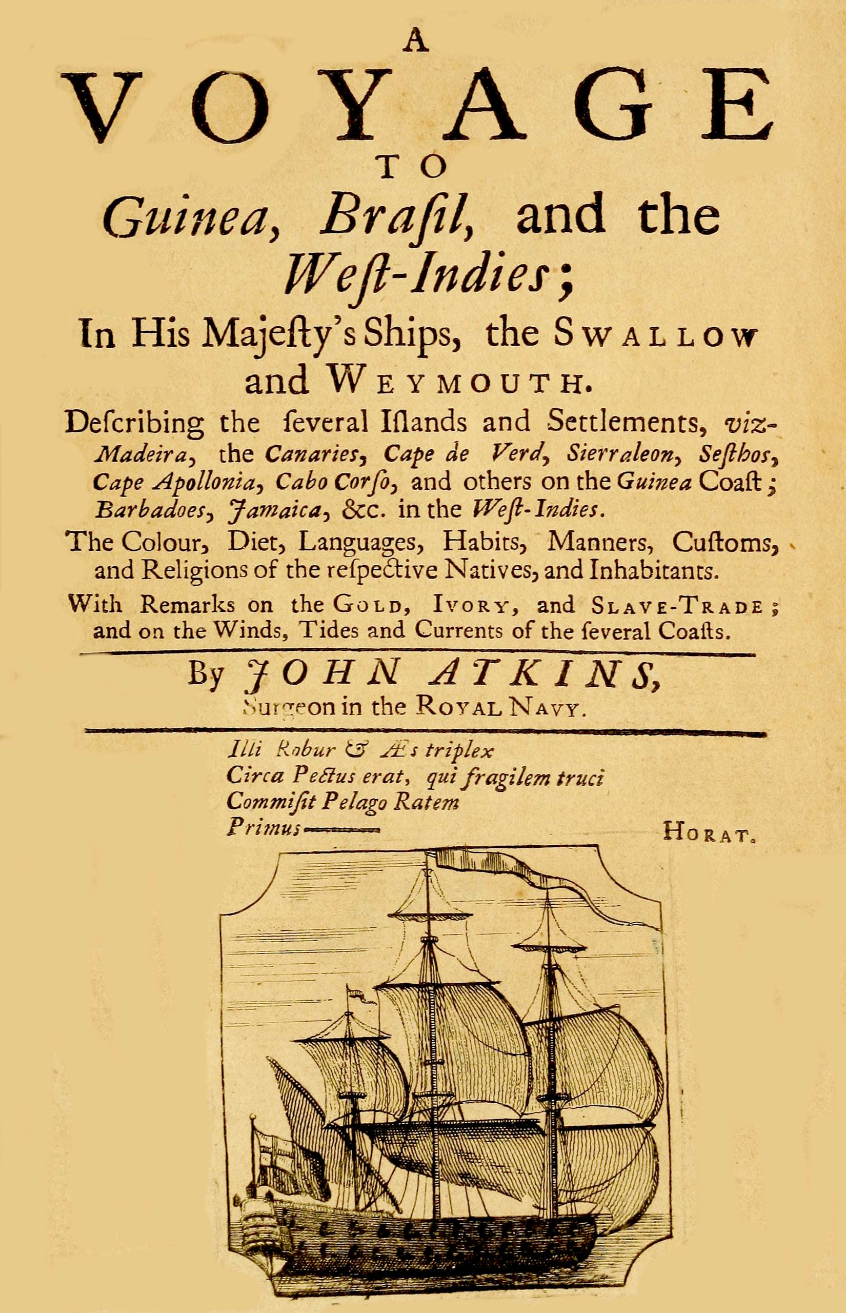 A voyage to Guinea, Brasil, and the West-Indies