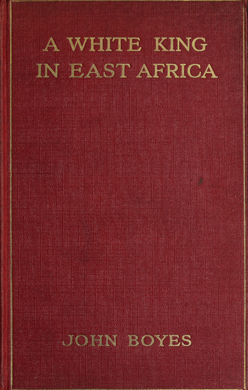 A White King in East Africa