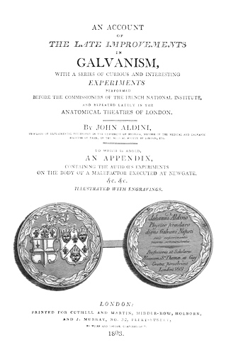 Account of Late Improvements in Galvanism