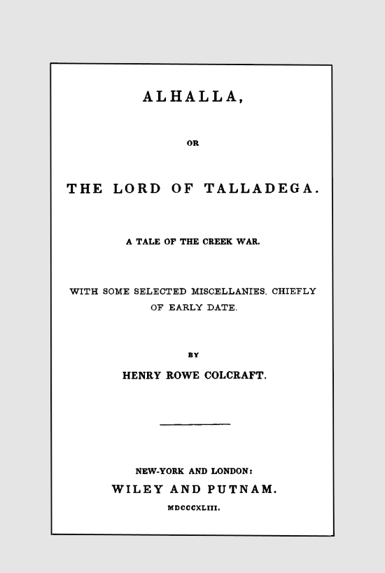 Alhalla, or the Lord of Talladega