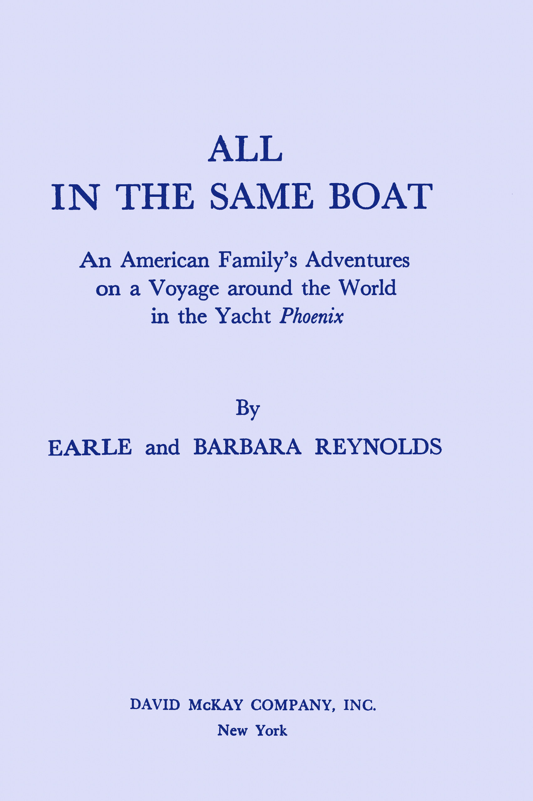 All in the Same Boat
