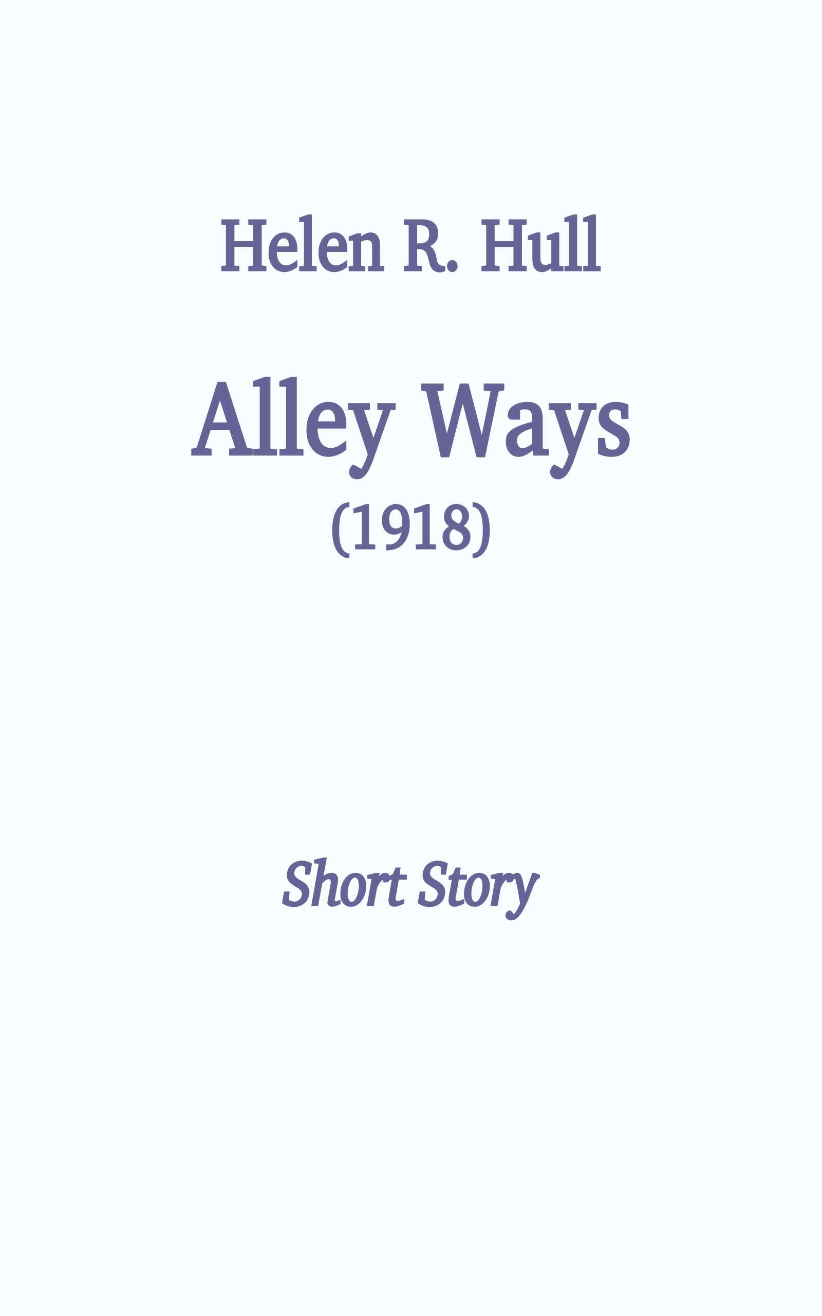 Alley ways