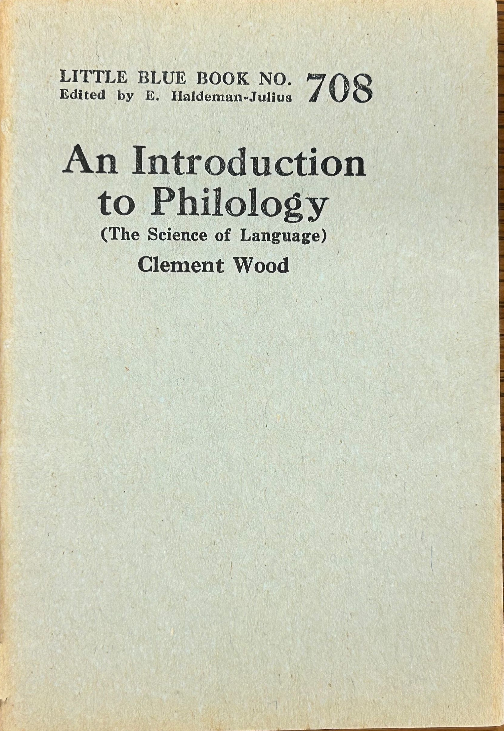 An introduction to philology
