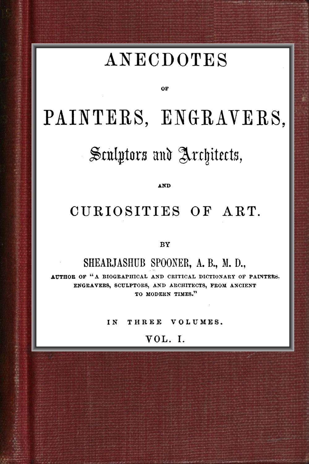 Anecdotes of Painters