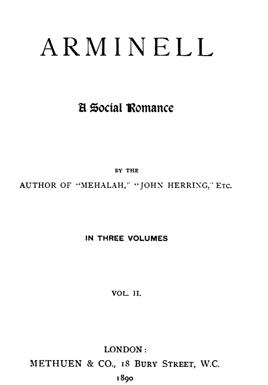 Arminell: A Social Romance, Volume 2