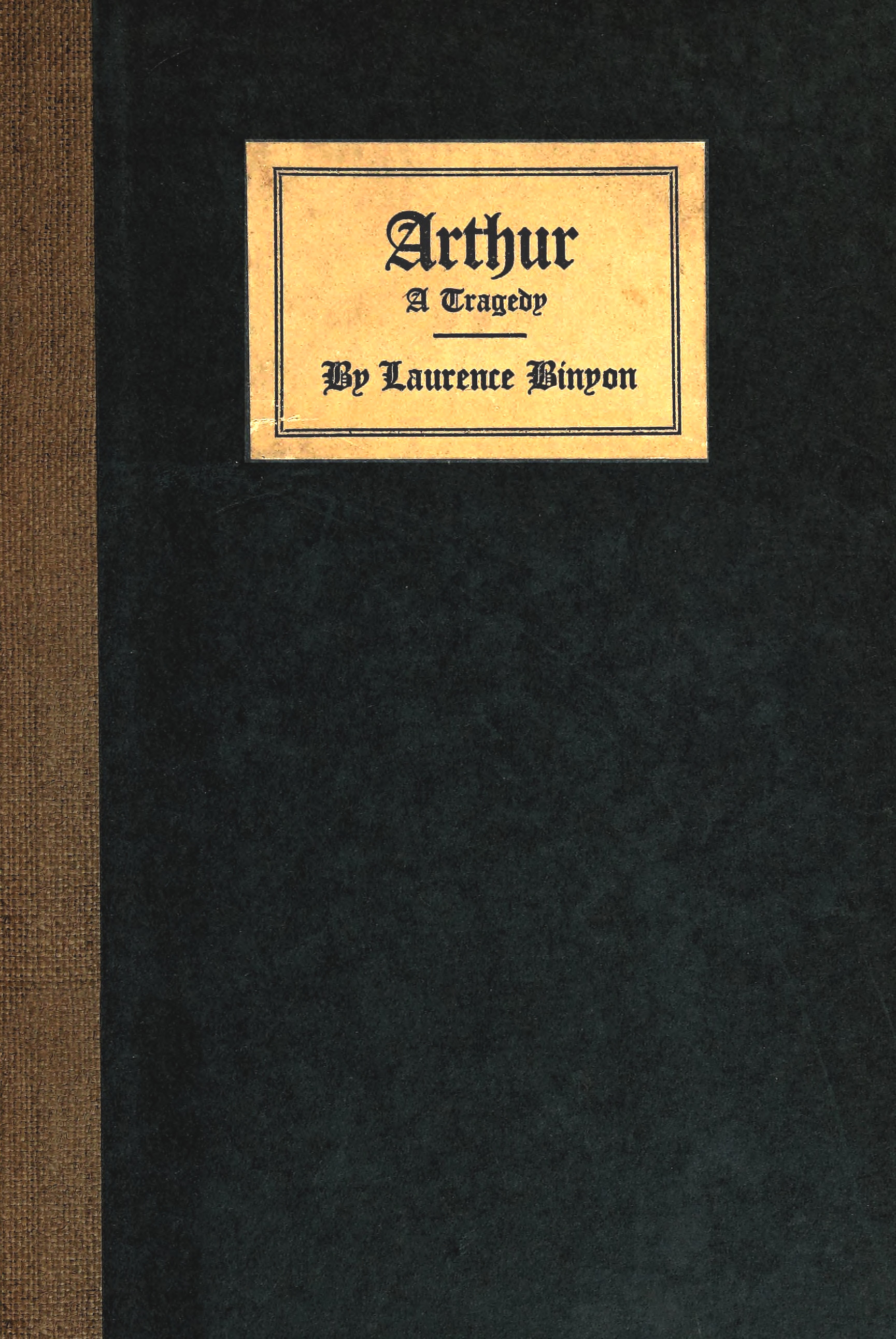Arthur, A Tragedy