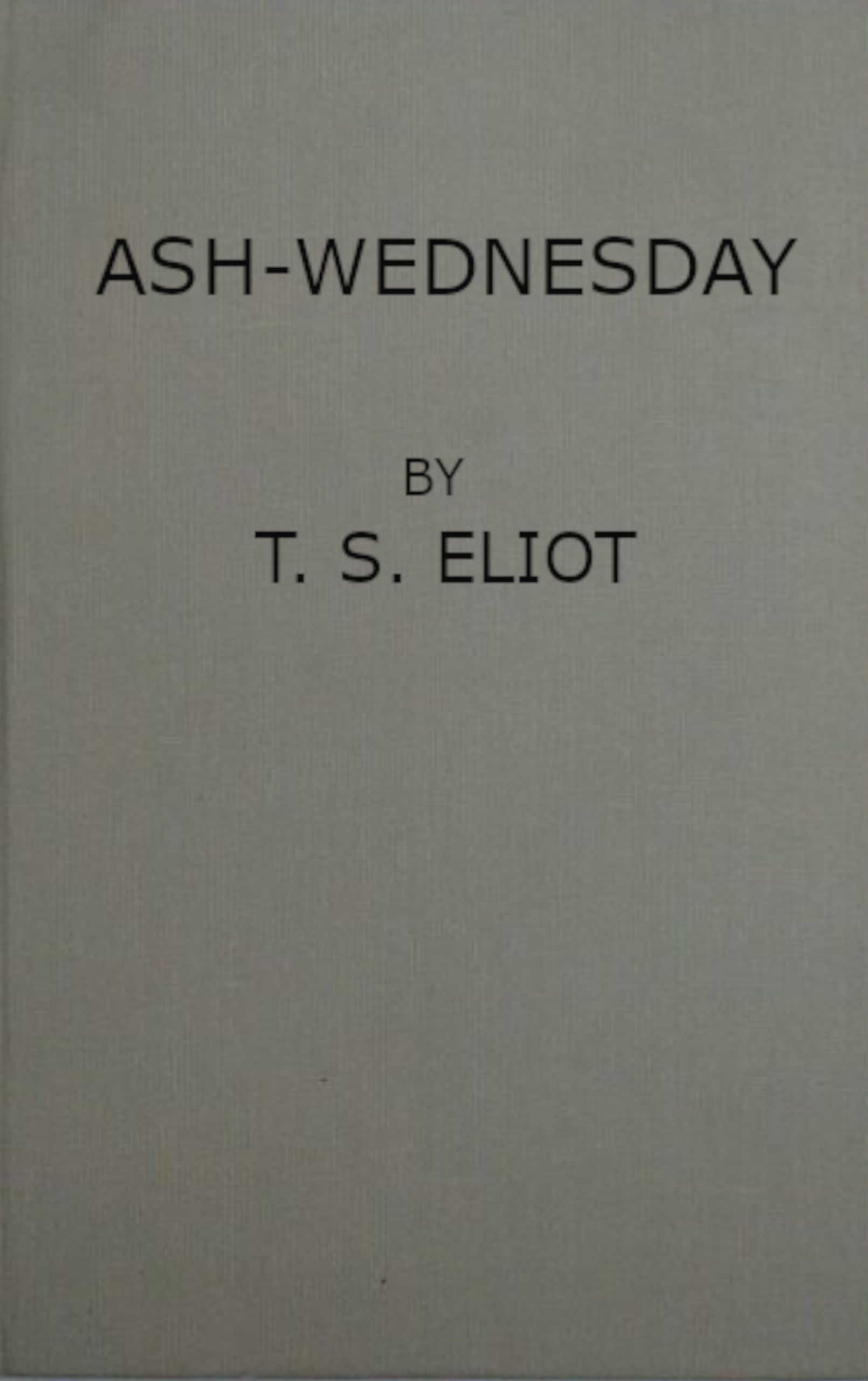 Ash-Wednesday