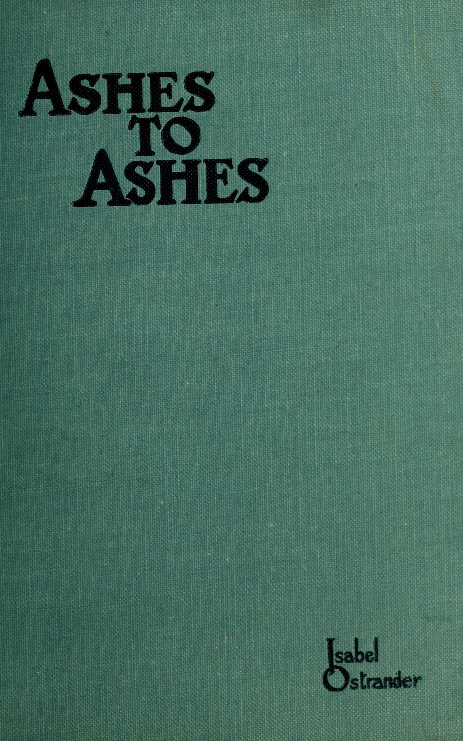 Ashes to Ashes