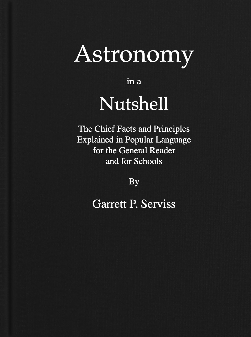 Astronomy in a nutshell