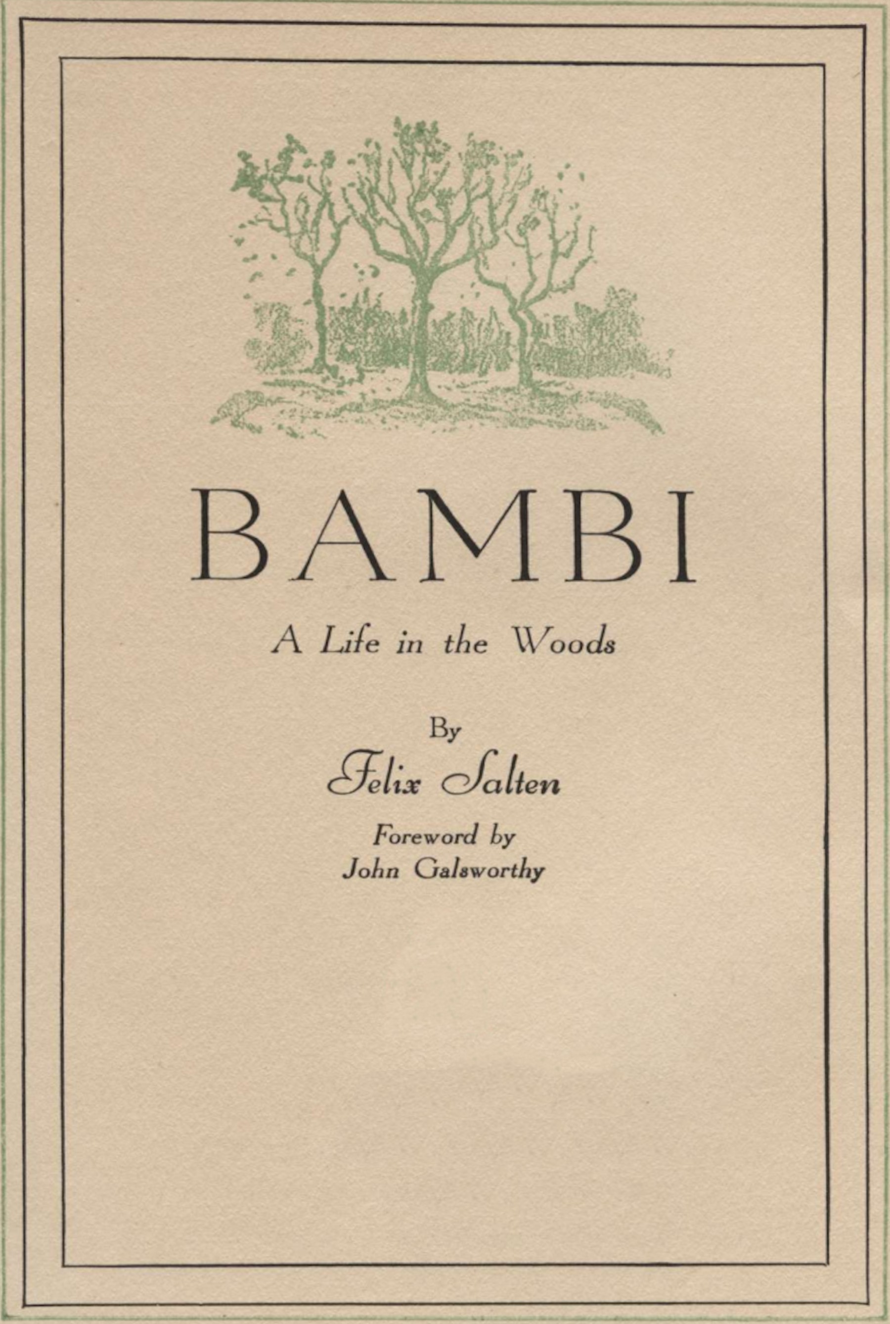 Bambi _a Life in the Woods_