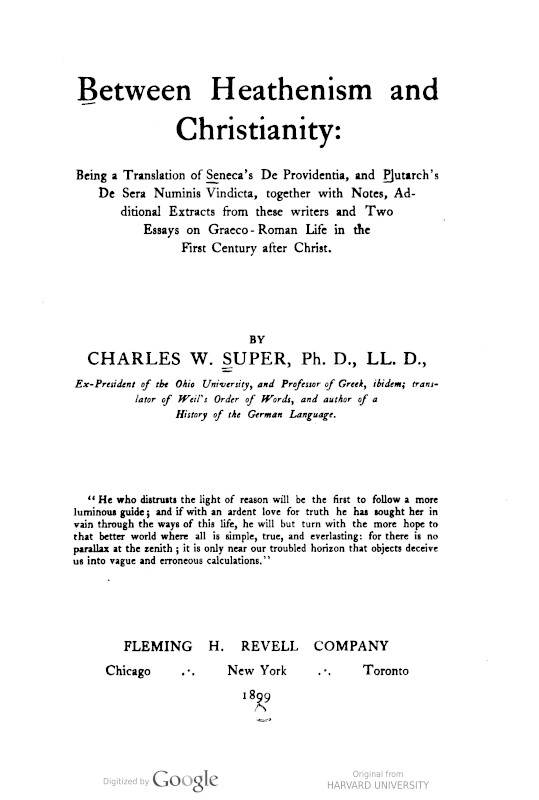 Between Heathenism and Christianity