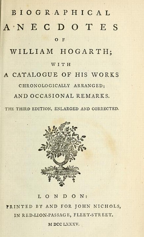 Biographical Anecdotes Of William Hogarth