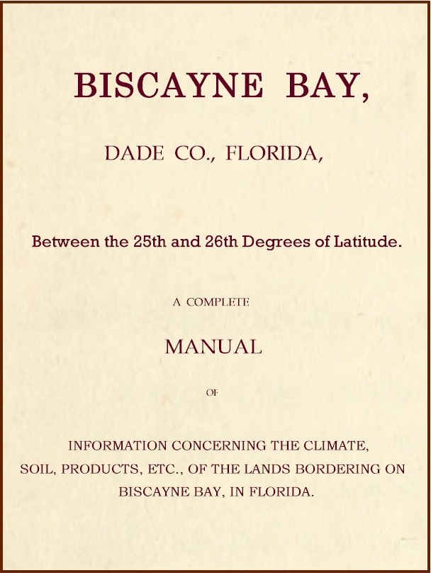 Biscayne Bay, Dade Co., Florida