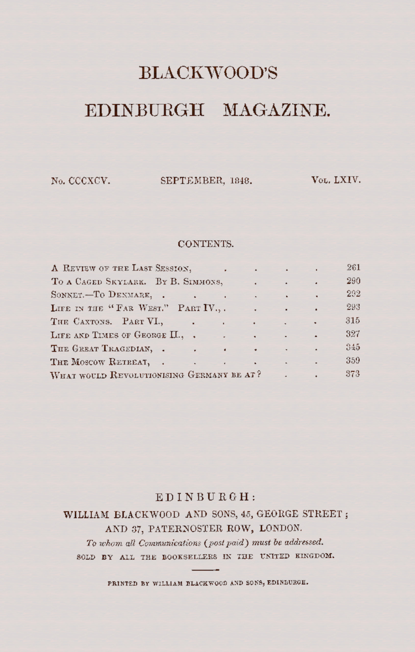Blackwood 395 - 1848.09