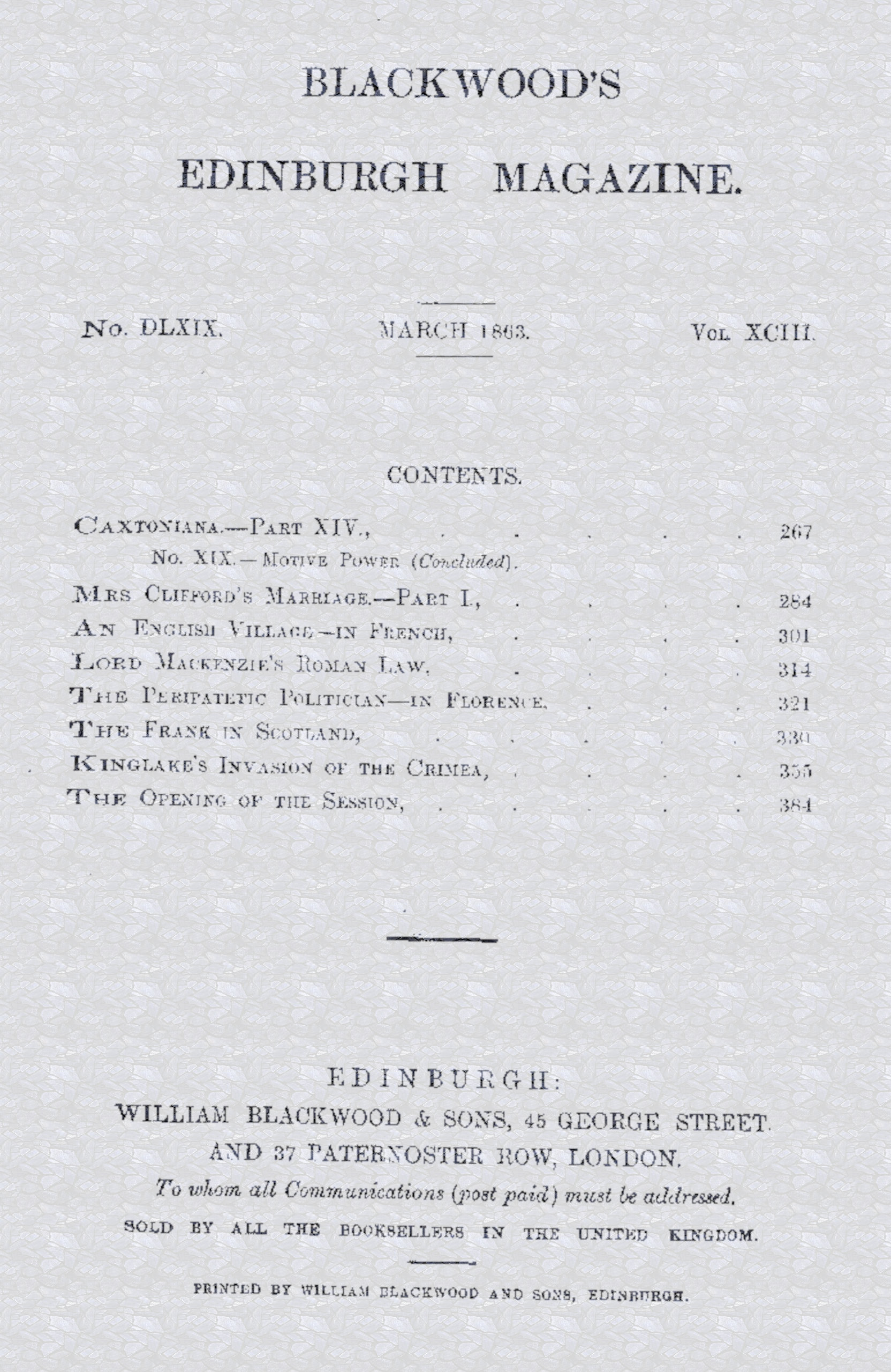 Blackwood 569 - 1863.03