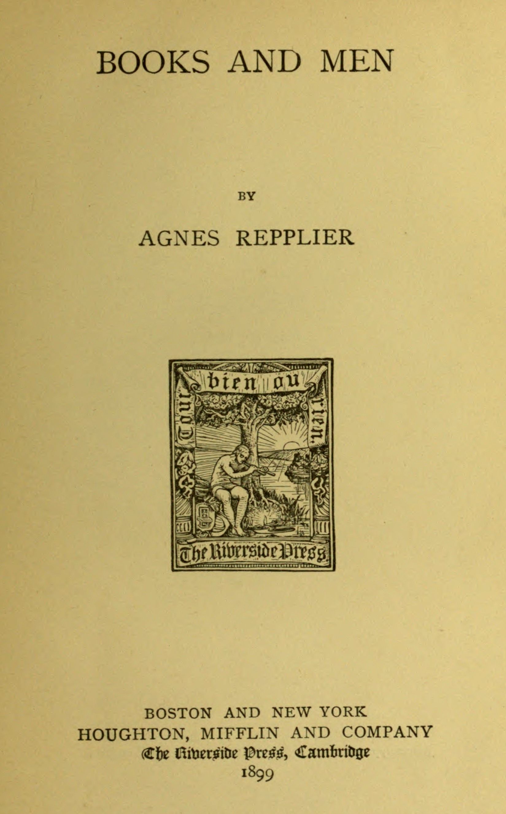 Books and men