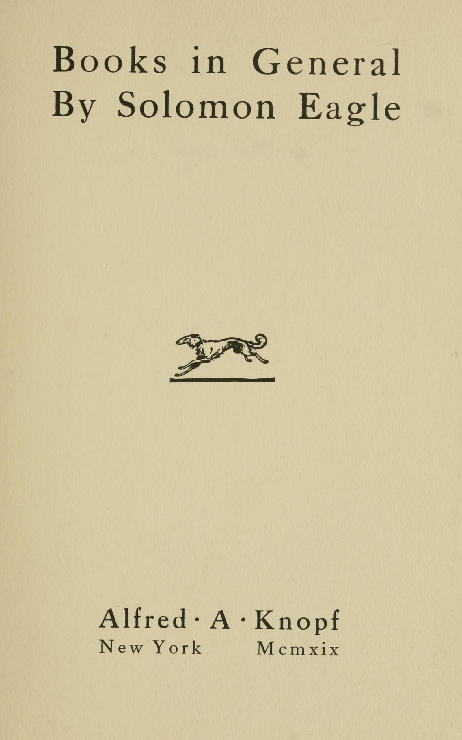 Books in General