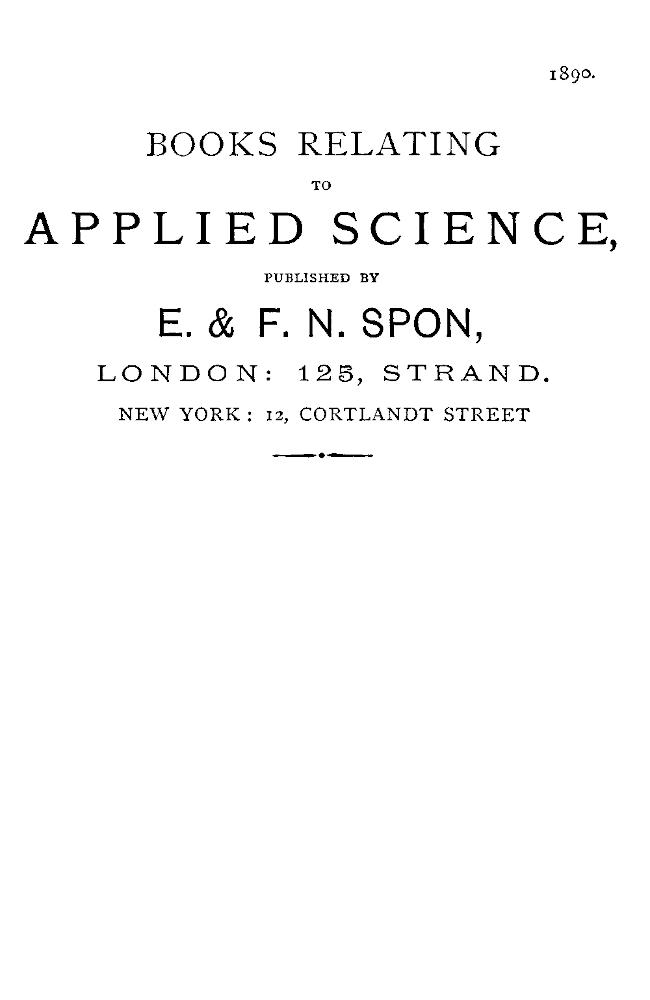 Books relating to applied science (1890)