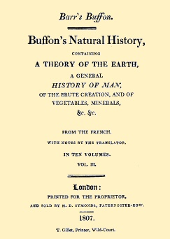 Buffon's Natural History, Volume III (of 10), by Georges Louis Leclerc, Comte de Buffon