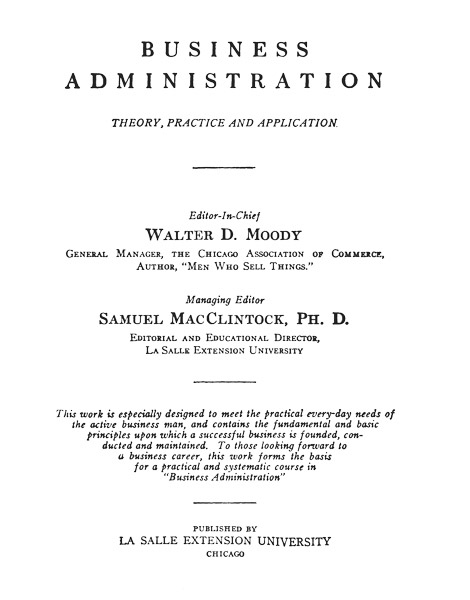 Business Administration