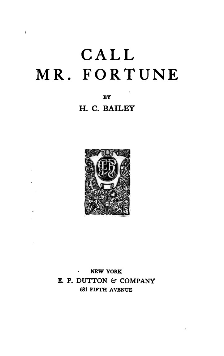 Call Mr. Fortune