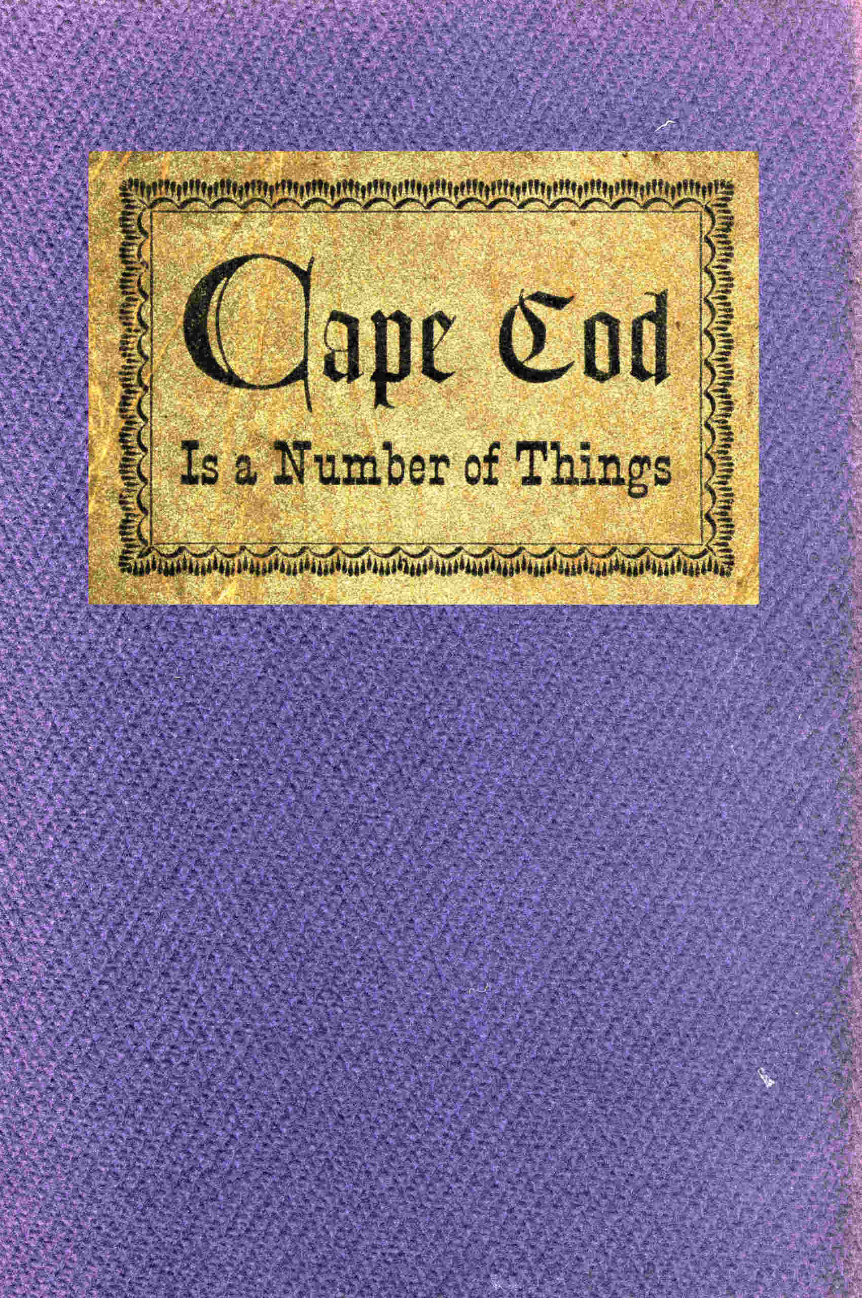 Cape Cod is a number of things