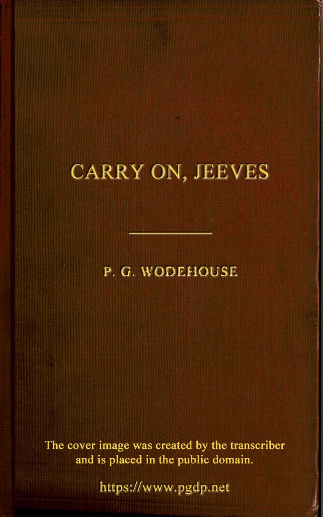 Carry on, Jeeves