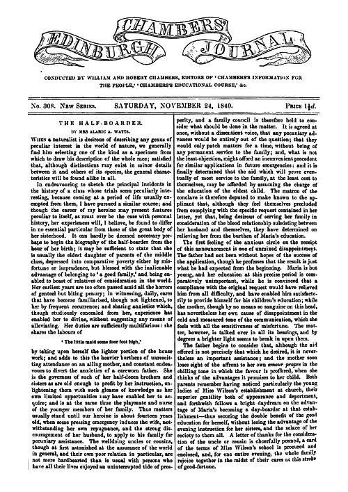 Chambers' Edinburgh Journal