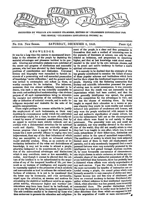 Chambers' Edinburgh Journal
