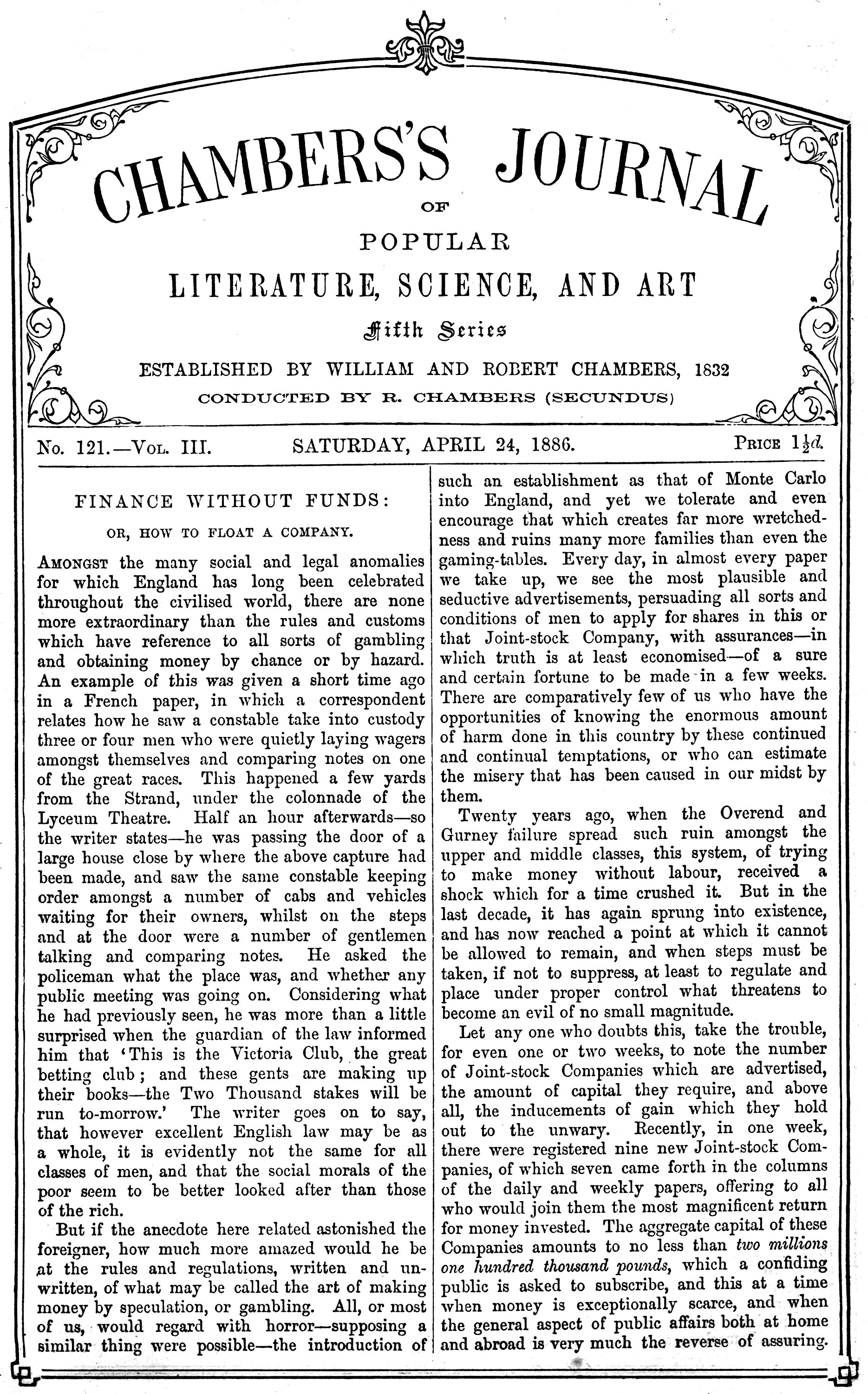 Chambers’s Journal, April 24, 1886