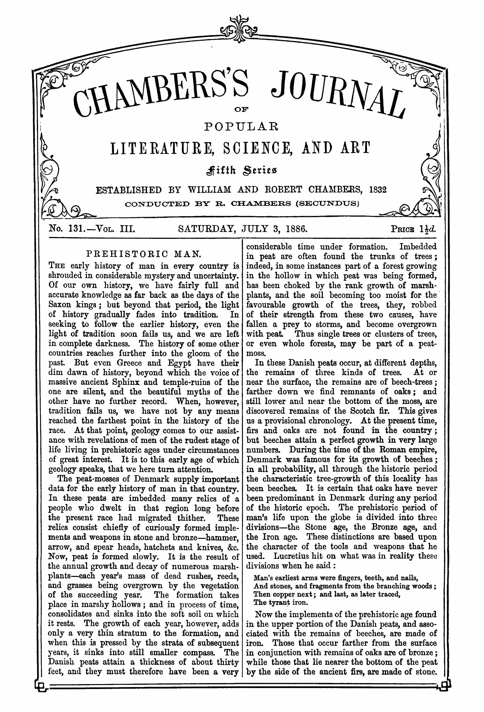 Chambers's Journal, July 3, 1886