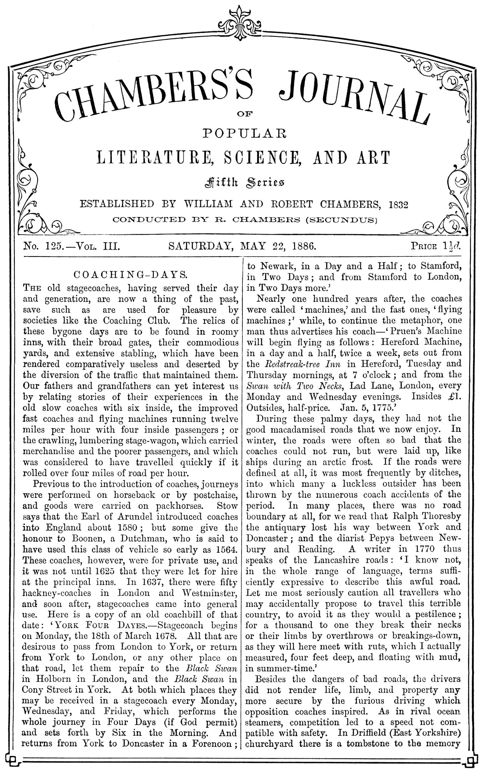Chambers’s Journal, May 22, 1886