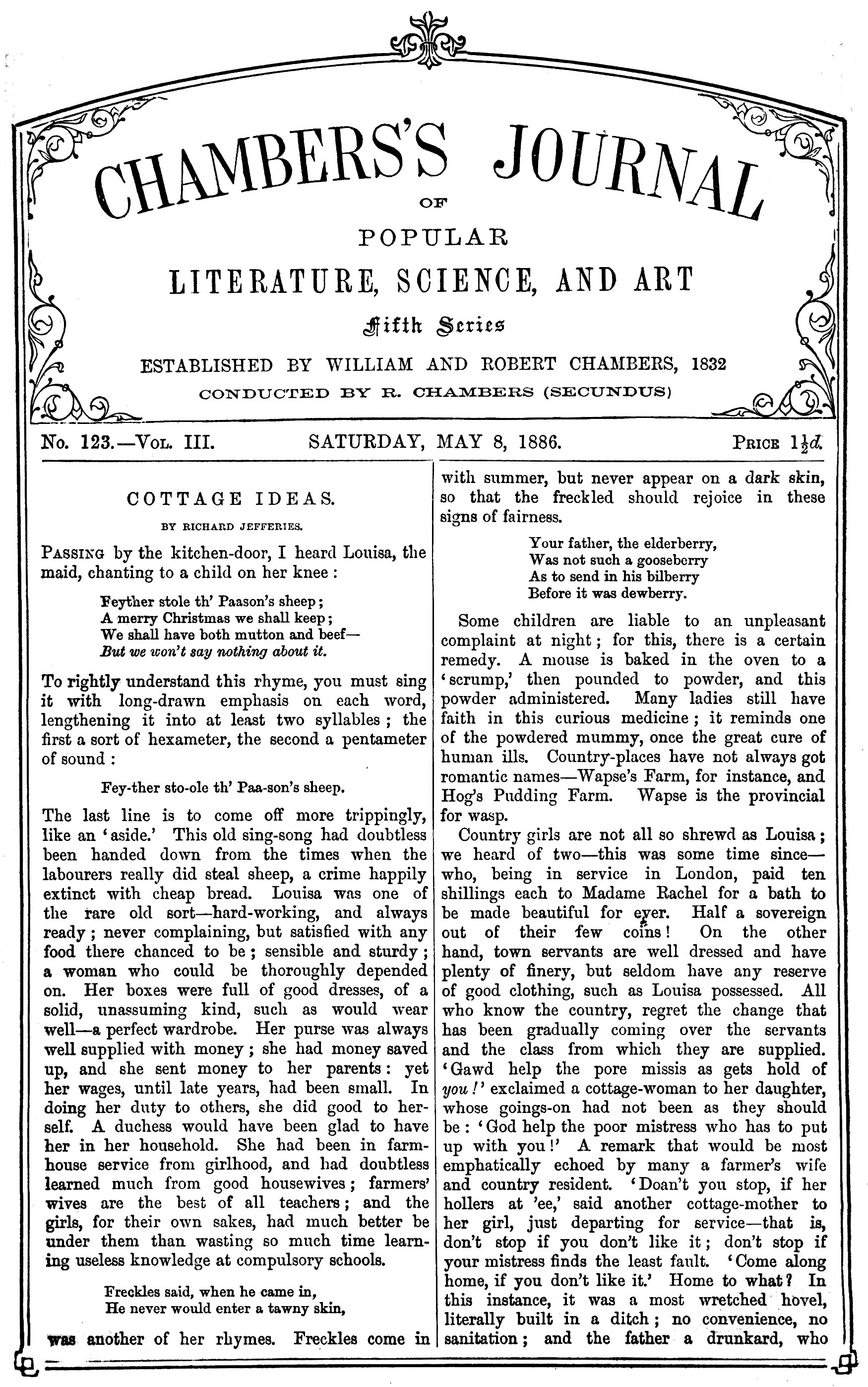 Chambers’s Journal, May 8, 1886