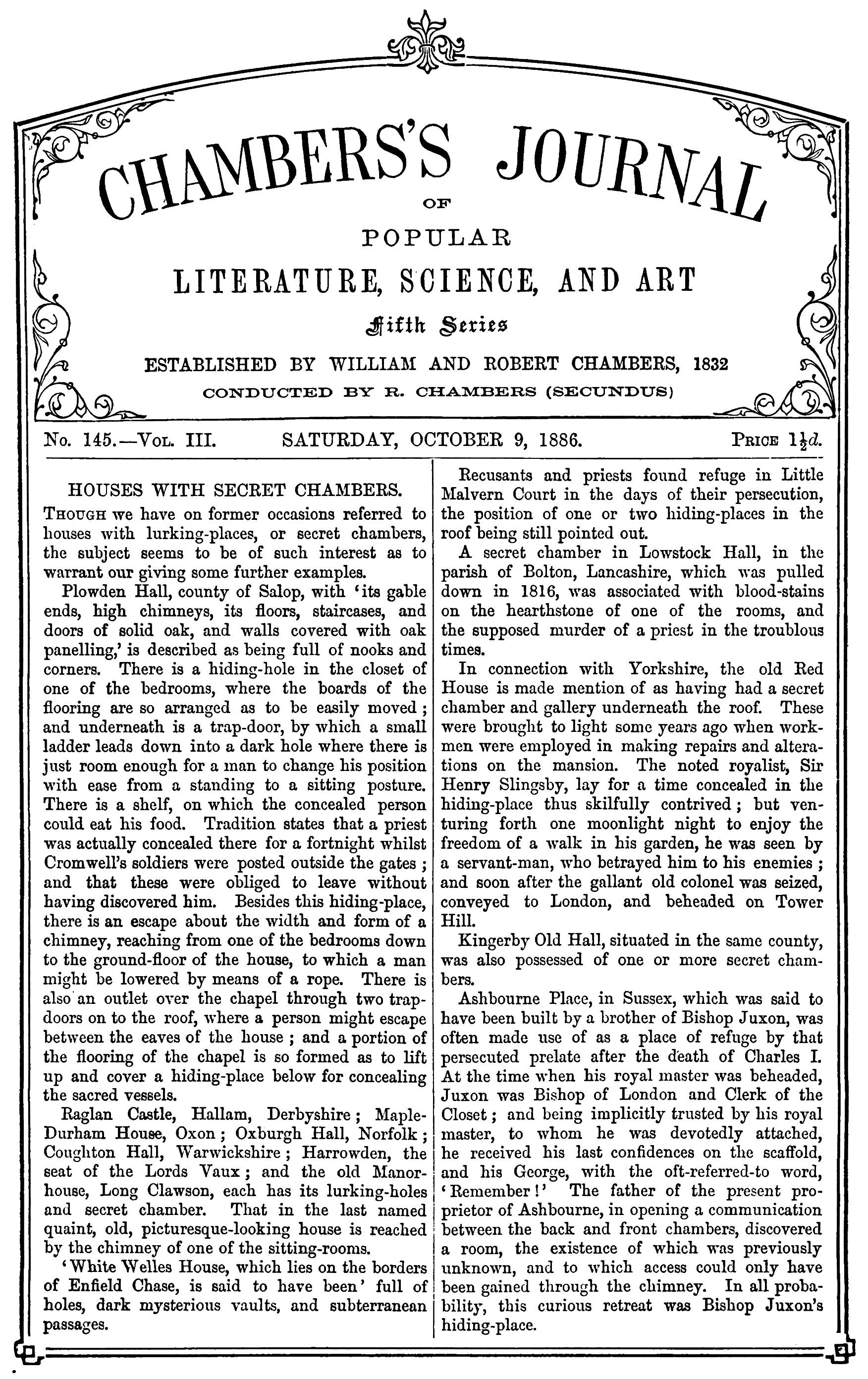 Chambers’s Journal, October 9, 1886